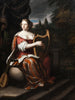 a lady playing the harp - Martin Mytens — artwork view