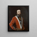 Alexandre Bagratio, prince of Georgia, commander of the Russian artillery at the Battle of Narva - Martin Mytens — framed artwork on a wall