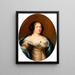 Portrait of a Lady - Martin Mytens — framed artwork on a wall