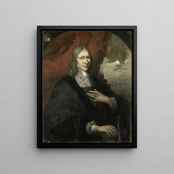 Portrait of Governor General Rycklof van Goens - Martin Palin — framed artwork on a wall