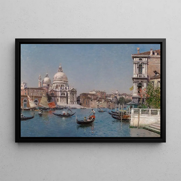 Le Grand Canal Venise - Martín Rico y Ortega — framed artwork on a wall
