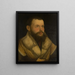 Portrait of a Man - Martin Schaffner — framed artwork on a wall