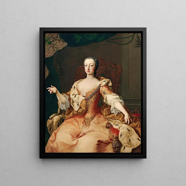 L'archiduchesse Marie Christine - Martin van Meytens — framed artwork on a wall