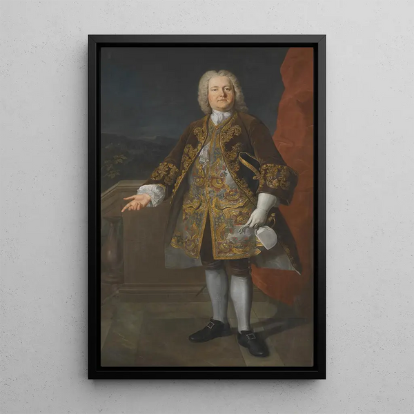 Carl Gustaf Tessin 1695-1770 - Martin van Meytens — framed artwork on a wall