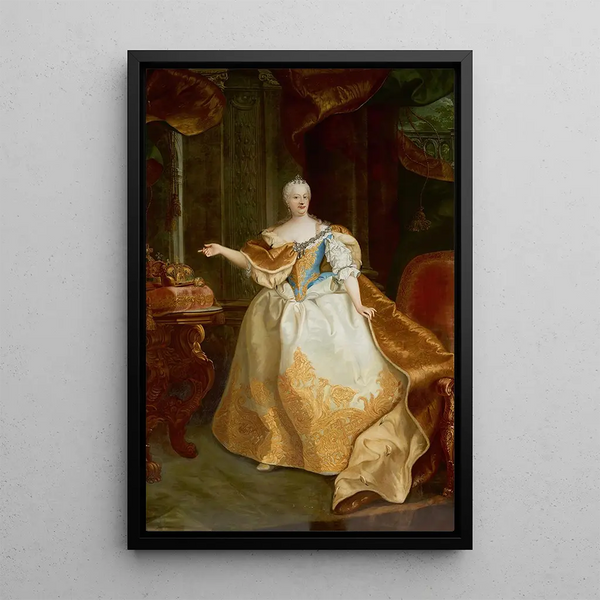 Empress Marie-Thérèse - Martin van Meytens — framed artwork on a wall