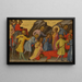 The Martyrdom of Saint Ursula, a predella - Martino di Bartolomeo di Biagio — framed artwork on a wall