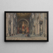 Interior painting of San Giovanni in Laterano, Rome - Martino del Don — framed artwork on a wall
