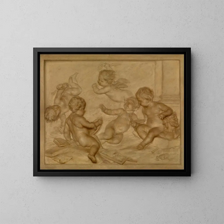 Les beaux-arts - Martinus Josephus Geeraerts — framed artwork on a wall