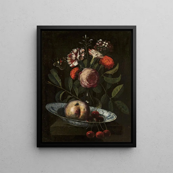 Still life - Martinus Nellius — framed artwork on a wall