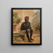 a seated Nubian Rome - Martinus Rørbye — framed artwork on a wall