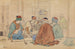 Interior coffee shop painting with men smoking pipes - Martinus Rørbye — artwork view