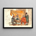 A Turkish notary drafts a marriage contract - Martinus Rørbye — framed artwork on a wall