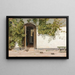 Entrance of an inn in Praestegarden at Hillested - Martinus Rørbye — framed artwork on a wall