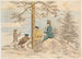 Four men contemplating the view from Holmekollen - Martinus Rørbye — artwork view