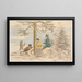 Four men contemplating the view from Holmekollen - Martinus Rørbye — framed artwork on a wall