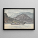 Landscape painting of a fjord with a rowboat - Martinus Rørbye — framed artwork on a wall