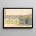 Landscape with Farm - Martinus Rørbye — framed artwork on a wall