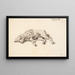 Caniche couché - Martinus Rørbye — framed artwork on a wall