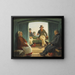 Scene of travel aboard a Dutch boat - Martinus Rørbye — framed artwork on a wall