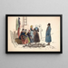 Scene of the Market Square in Thisted - Martinus Rørbye — framed artwork on a wall