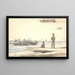 Les pêcheurs naviguent vers la plage de Skagen - Martinus Rørbye — framed artwork on a wall
