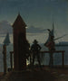 Moonlit View from the Ramparts of Copenhagen Citadel - Martinus Rørbye — artwork view
