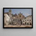 View of the Square in Amalfi - Martinus Rørbye — framed artwork on a wall