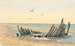 Wreck on the North Strand Beach, cast on May 9, 1832 - Martinus Rørbye — artwork view