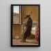 Young clergyman reading - Martinus Rørbye — framed artwork on a wall