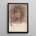 Portrait of a Child Facing Forward - Martinus van Andringa — framed artwork on a wall