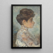 Portrait of Lizzy in profile to the right - Martinus van Andringa — framed artwork on a wall