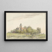 Garden of Peacocks on the Amstel - Martinus van der Jagt — framed artwork on a wall