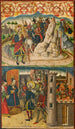 Saint Christopher meeting Satan, Saint Christopher before the King of Lydia - Martín de Soria — artwork view