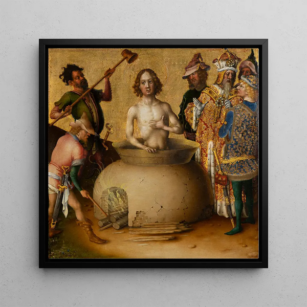 Martyrdom of Saint John the Evangelist - Stefan Lochner — wall display of the artwork