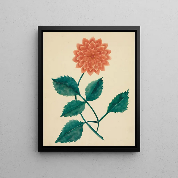 Dahlia - Mary Altha Nims — framed artwork on a wall