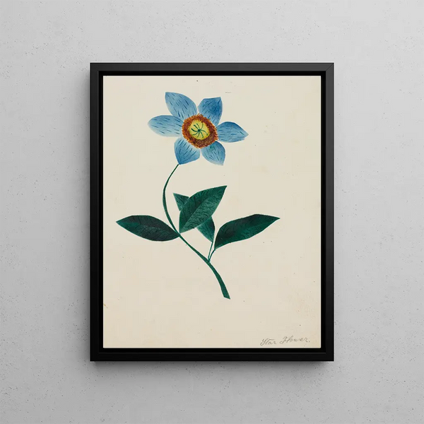 Starry Flower Painting - Mary Altha Nims — framed artwork on a wall