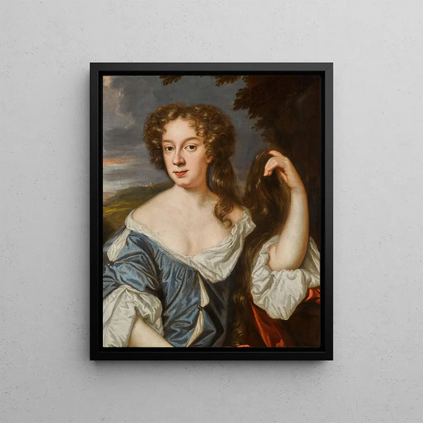 Portrait of a Lady - Mary Beale — framed artwork on a wall