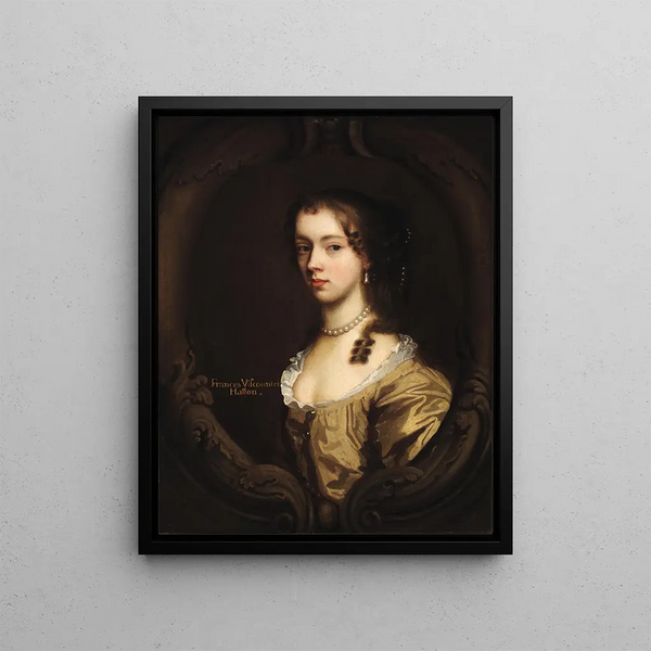 Vicomtesse Frances Hatton - Mary Beale — framed artwork on a wall