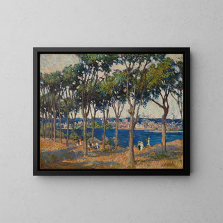 City on the Other Side of the Water - Mary Bradish Titcomb — framed artwork on a wall