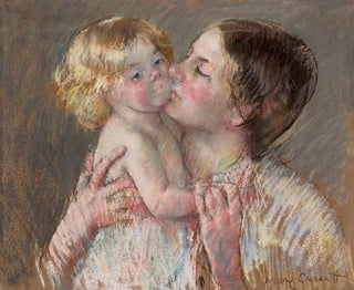 A Kiss for Baby Ann No. 3 - Mary Cassatt — artwork view