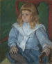 Boy with Golden Curls Painting of Harris Whittemore Jr B. A. 1918 - Mary Cassatt — artwork view