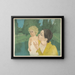At the edge of the pond - Mary Cassatt — framed artwork on a wall