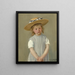 L'enfant au chapeau de paille - Mary Cassatt — framed artwork on a wall