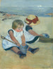 Children playing on the beach - Mary Cassatt — artwork view