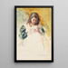 Françoise cousant n°2 - Mary Cassatt — framed artwork on a wall