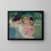 In the Garden - Mary Cassatt — framed artwork on a wall