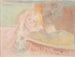 Mother painting Sara's hair No. 2 - Mary Cassatt — artwork view