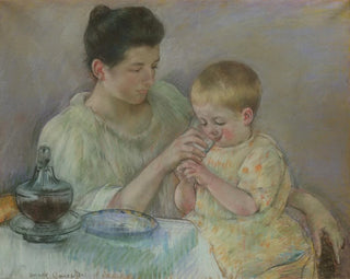 Mother breastfeeding her child - Mary Cassatt — artwork view