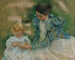 Mother playing with a child - Mary Cassatt — artwork view