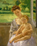 Mother and Child in the Veranda - Mary Cassatt — artwork view
